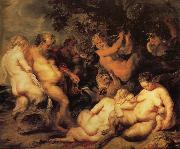 unknow artist Bacchanal oil